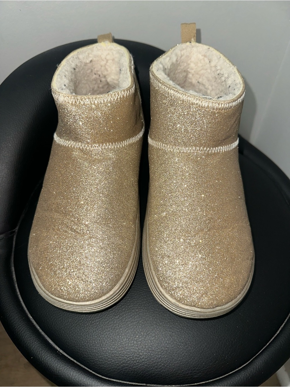 Roxy Kids Gold Glitter Winter Boots